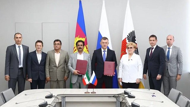 Russia’s Krasnodar and Iran’s Qeshm sign…