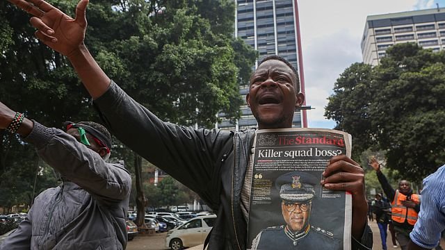 Kenyan police officer arrested after protests…