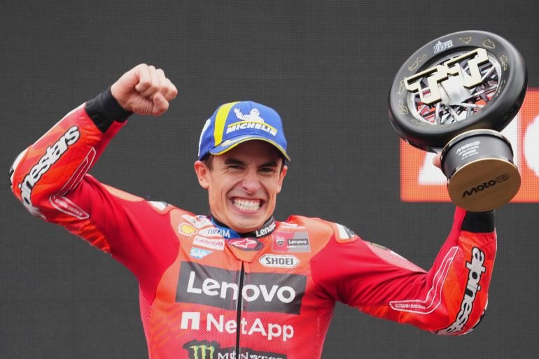 Marc Marquez wins Dutch MotoGP from…