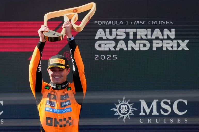 Austrian GP: Norris reduces McLaren teammate…