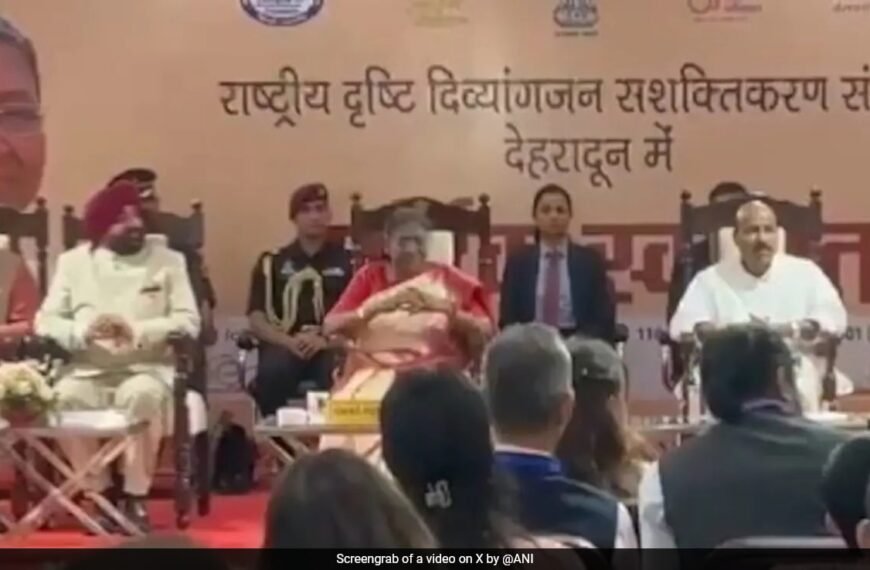 Video: President Turns Emotional As Visually Impaired Children Sing Birthday…