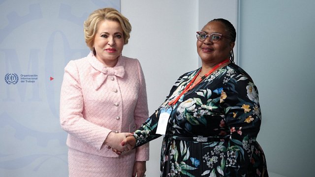 Speaker of Russia’s Federation Council Valentina…