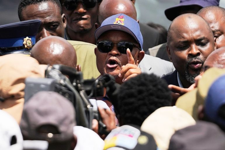 South African police minister suspended over…