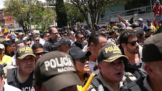 Clashes erupt in Quito as protesters…