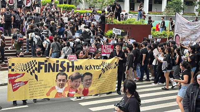 University of the Philippines students protest…