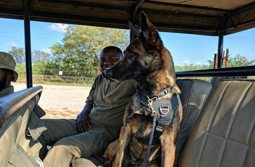 sa-imports-two-specialist-sniffer-dogs-from-germany-to-help-fight-poaching