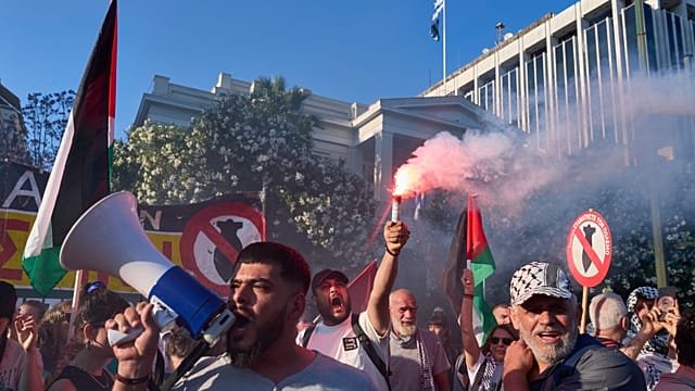 Greece protesters marched in Athens outside&hellip;